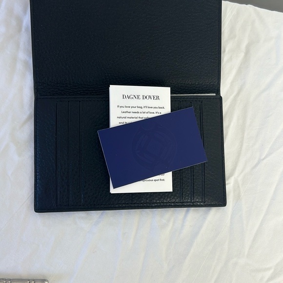 NWT Dagne Dover Black Leather Wallet - Picture 6 of 6